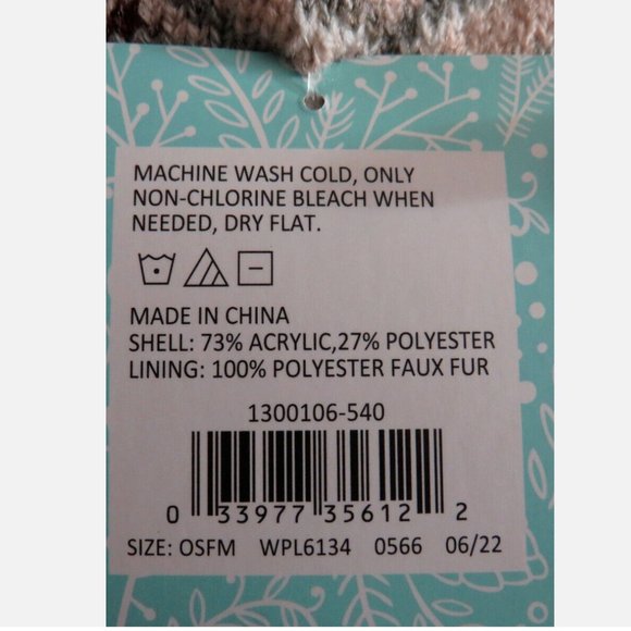 Muk Luks Cabin Socks Slip Resistant Faux Shearling Lining ONE SIZE Slipper Socks - Picture 4 of 11